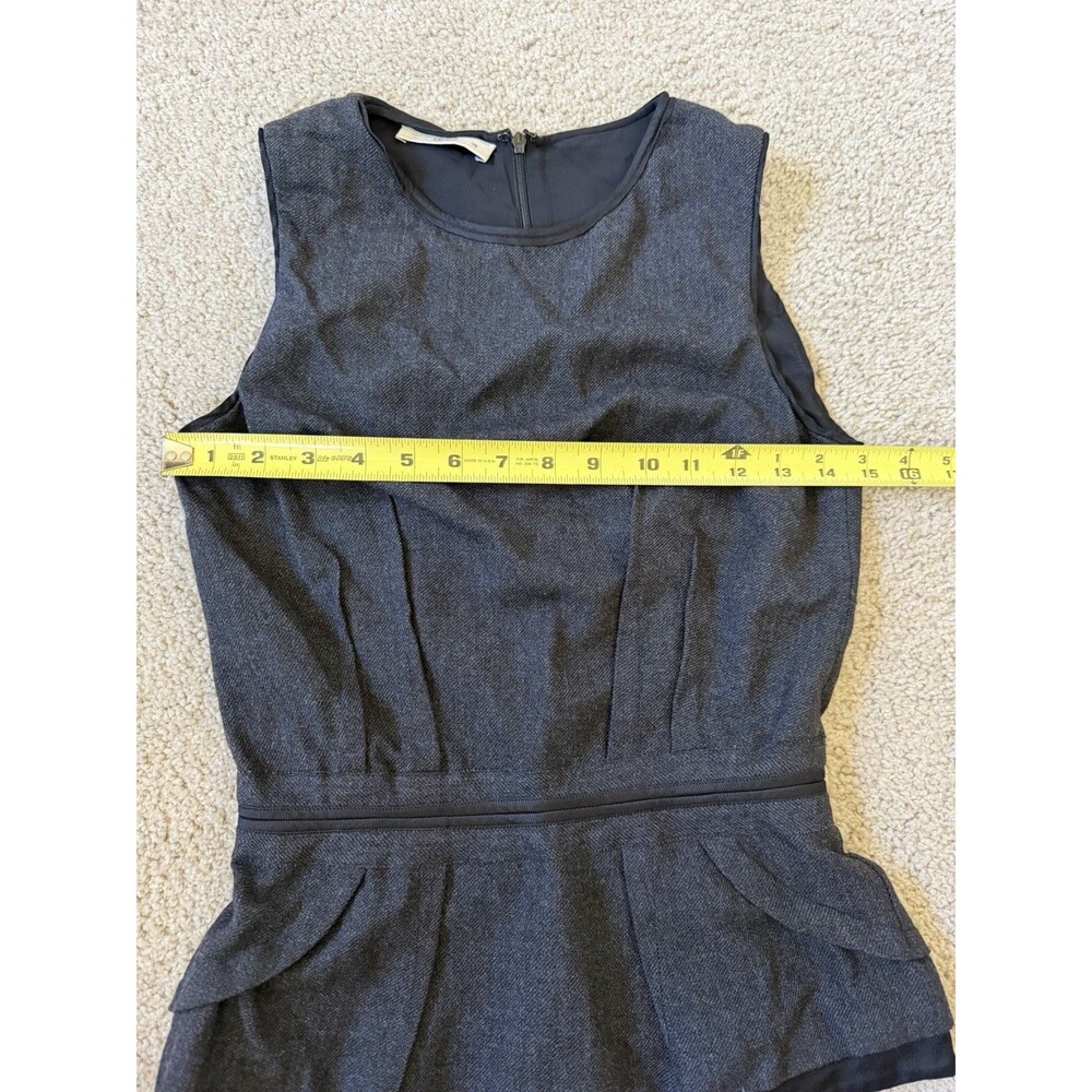 Prada Virgin Wool Peplum Top Size 38/ US 2 Grey Women’s - Picture 3 of 6